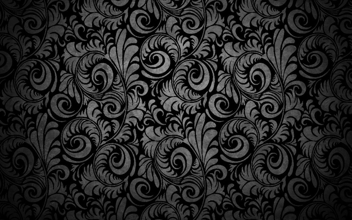 Black and white flower pattern